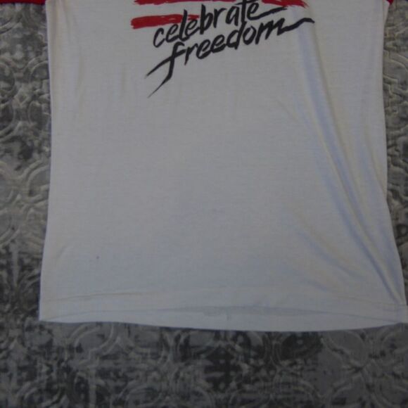 Vintage Phil Driscoll Shirt Adult Large White Celebrate Freedom Single Stitch 80 - Picture 6 of 14